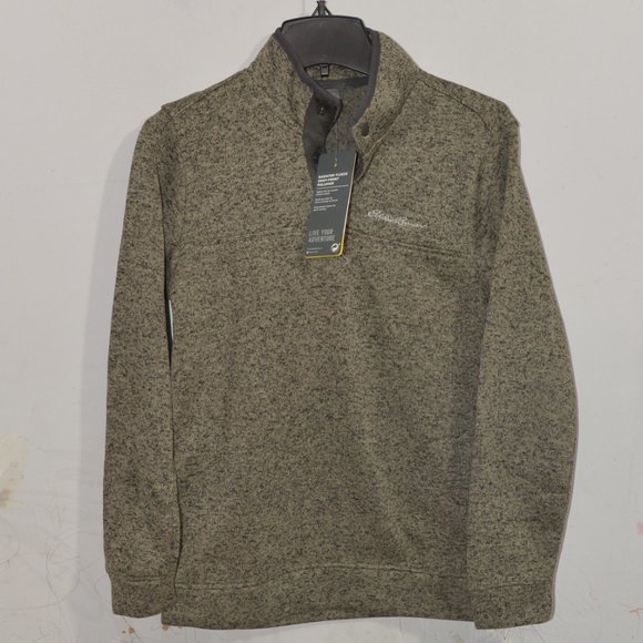 Eddie Bauer Men’s Radiator Quarter Pullover Charcoal - Picture 1 of 4